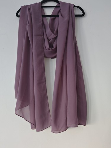 Dusty purple chiffon scarf - chiffon,