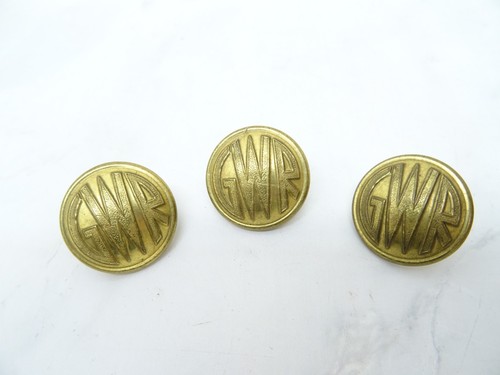 Original gwr brass buttons - brass,