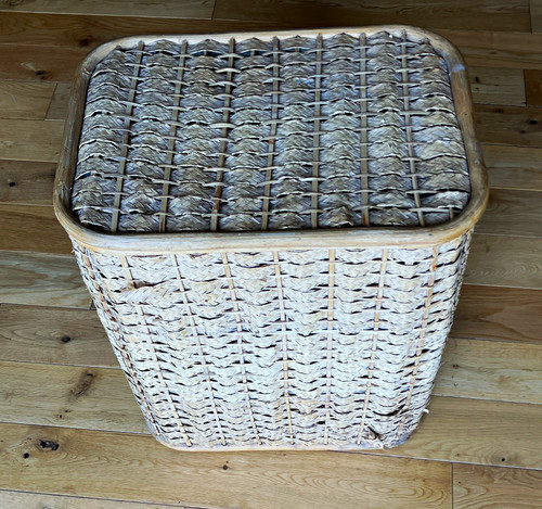 Wicker laundry hamper basket - hamper,
