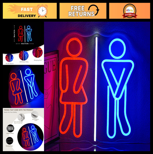 Dimmable neon wall - sign, for