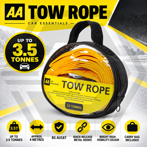 Tow rope heavy - duty, 4m