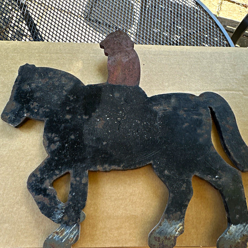 Metal horse silhouette lawn - silhouette,