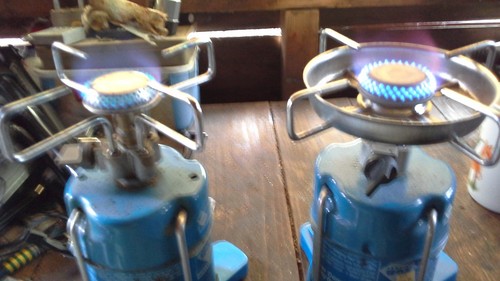 Pair gas camping stoves - gas,