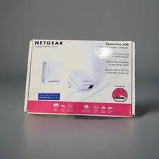 2x Netgear XAVB5201  Passthrough Powerline Adapter Ethernet Port - In Box