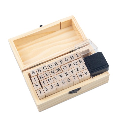 Rubber stamp letters numbers - stamp,