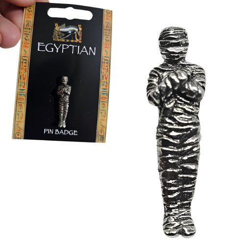 Egyptian mummy pin badge - mummy,