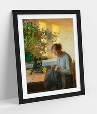 ANNA ANCHER, SEWING GIRL -ART