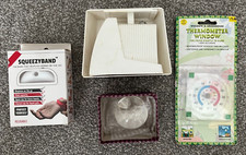 White Scale, Thermometer Window, Squeezyband & Glass Globe in Box