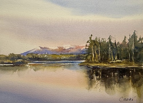 Original signed watercolor - signed,