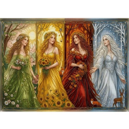 Four seasons princesses - seasons,