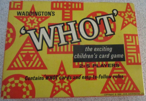 Vintage waddingtons whot card - whot,