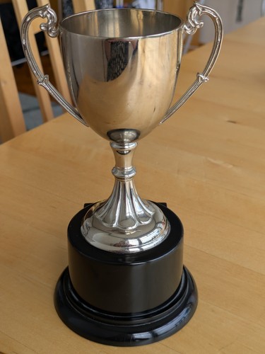 Silver plated trophy - plated,