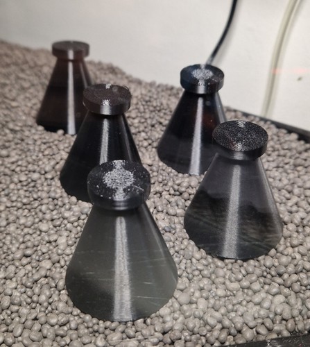 Black petg coral frag - petg,