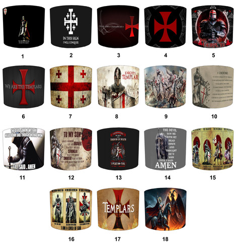Knights templars lampshade - templars,