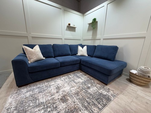 Blue dfs orka corner sofa - blue,