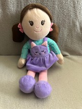 Argos rag doll in kitty cat dress