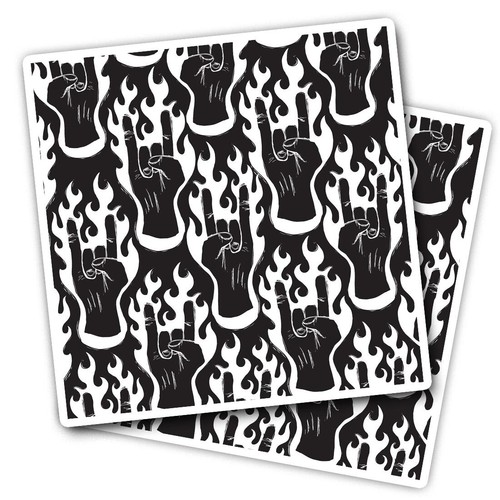 Vinyl stickers black rock - stickers,