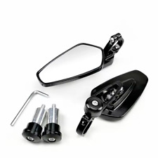 Black CNC Aluminium Bar End Mirrors: Triumph Speed Triple 955 1050 1200 RR RS