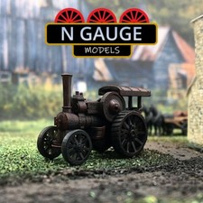 PAINTED - N Gauge Scale 1:148  Traction Engine (Half Canopy)  Farm Tractor 1:160