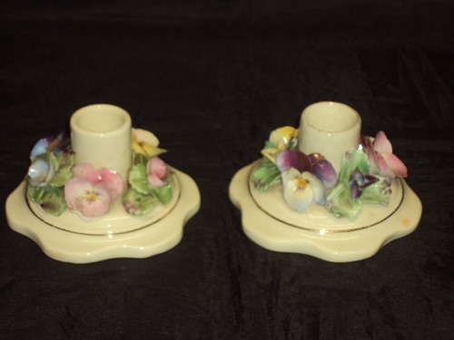 Pair antique porcelain - pair,