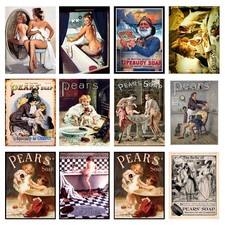 Pears soap retro metal - pears,