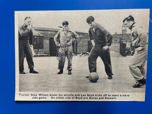 Alex govan signed 1953 - govan, 1953-58