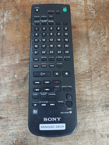 Sony d15m remote control - sony,