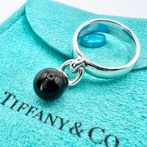 Tiffany ball dangle onyx - tiffany,