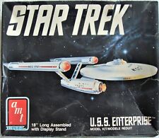 STAR TREK U.S.S. ENTERPRISE - 18” MODEL KIT & DISPLAY STAND - MODEL  AMT 6676