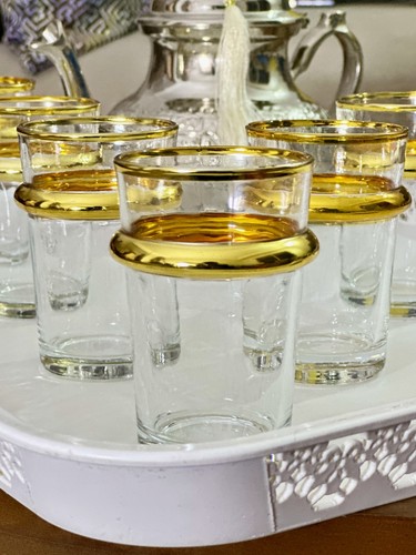 Moroccan tea glasses set 6 - of,
