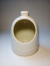 Laura Ashley White Ribbed Ceramic Salt Pig