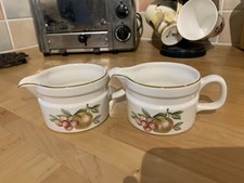 Wedgewood ‘Fruit Spray’ Milk/cream Jugs (x2)   Oven To Table Vintage 1970’s