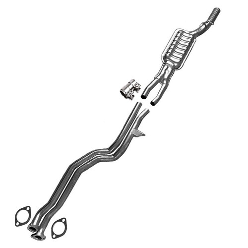 Exhaust front muffler assembly - exhaust,