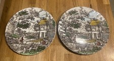 2 Vintage Myott Dinner Plates