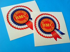 BMC Rosette Helmet Car Classic Retro Car Decals Stickers 2 off 80mm