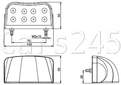 Truck led license - truck,