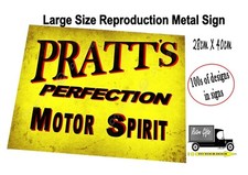 Vintage Pratt's Oil Metal Sign