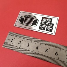 Britains Ltd Land Rover FOIL Sticker Set (1:32) Grille, Dashboard, Number Plates