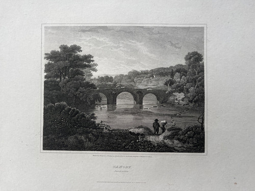1815 antique print - print;, canonbie