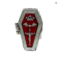 Gothic Red Coffin Design