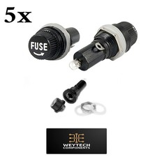 5 PCs Panel Mount Chassis Fuse