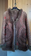 VTG 60s 70s Brown Suede Afghan