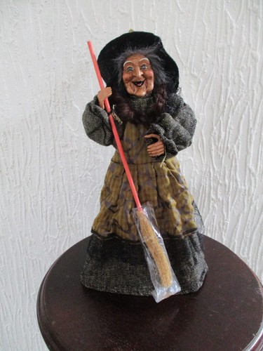 Vintage witch doll ornament - vintage, doll,