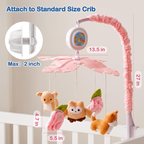 Baby crib mobile - crib, girls