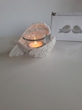Ceramic Angel Wing Tea Light Holder