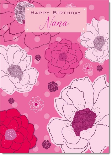 Doodlecards nana birthday card - doodlecards,