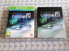 XBOX ONE PROJECT CARS 2 Steelbook Sleeve Disc/game Stickers Iin VGC FREE UK P&P