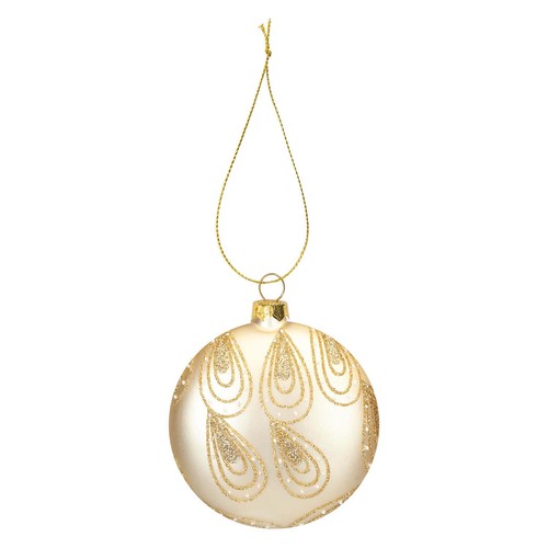 Christmas hanging glass bauble - glass,