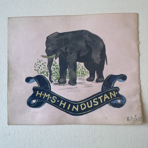 Vintage hms hindustan elephant - hms,