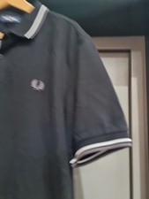 Fred Perry Black Polo White